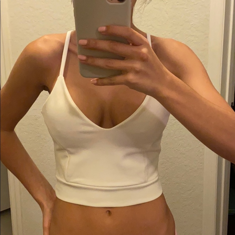 Women’s white crop top